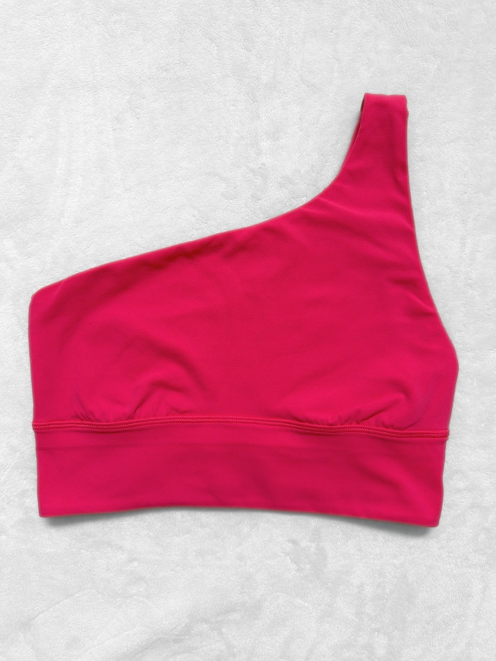 Lululemon Align Asymmetrical Bra Light Support A/B — Lip Gloss — Size 6